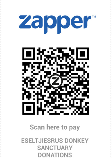 Zapper QR code for Eseltjiesrus Donkey Sanctuary